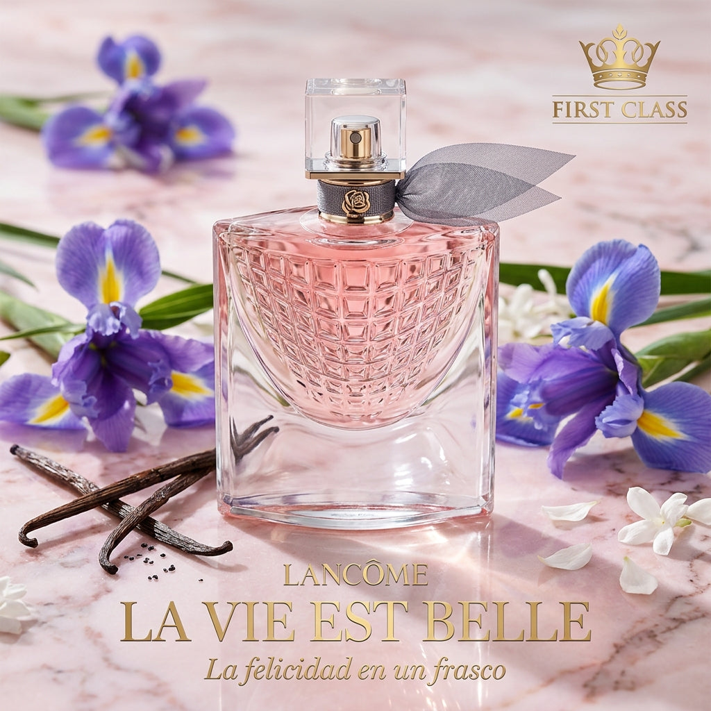 Frasco de perfume inspirado en La Vie Est Belle